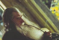 Gandalf Enjoys a Post-Meal Smoke