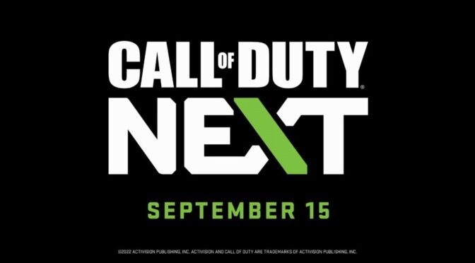 Announcing Call of Duty: Next, the Franchise Showcase Event, and Open Beta date times for Call of Duty: Modern Warfare II
