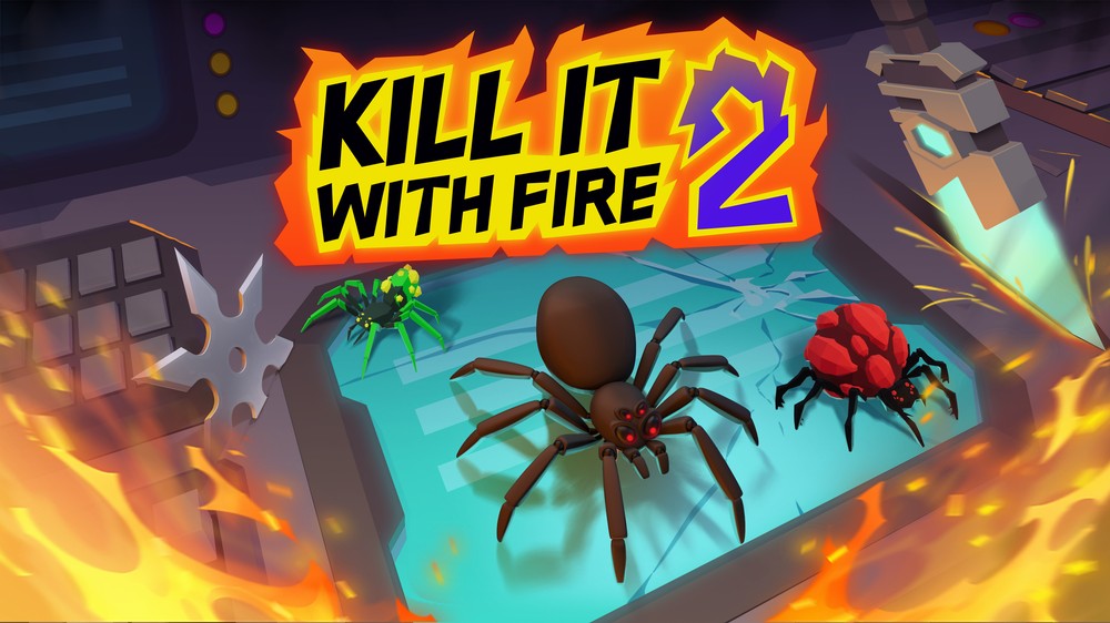 Kill It With Fire 2 уничтожает пауков по всему космосу в раннем доступе Steam сегодня