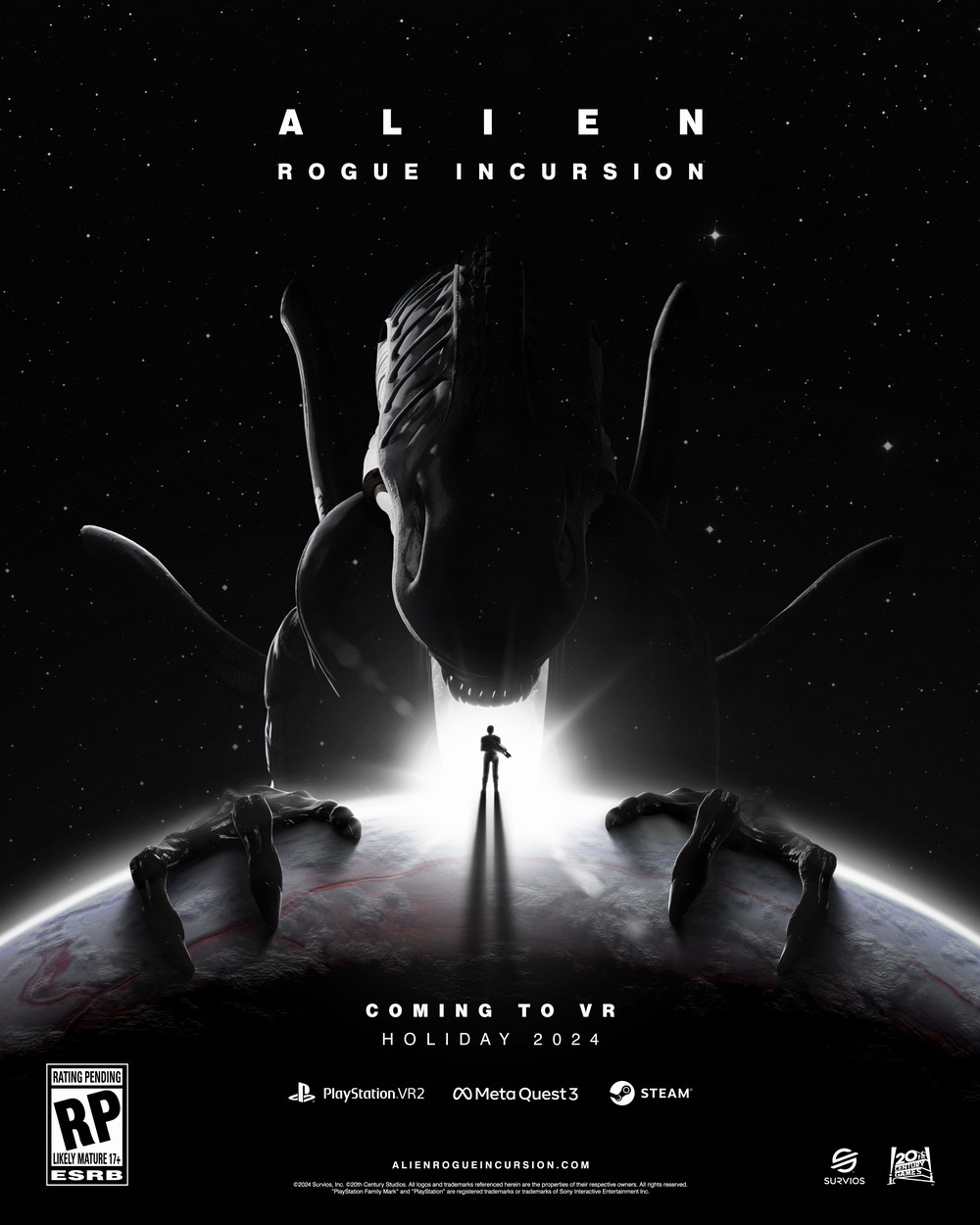 ALIEN: ROGUE INCURSION, the First Action-Horror VR Game Set in the Alien Universe,  Arrives Holiday 2024 from Leading Game Developer Survios