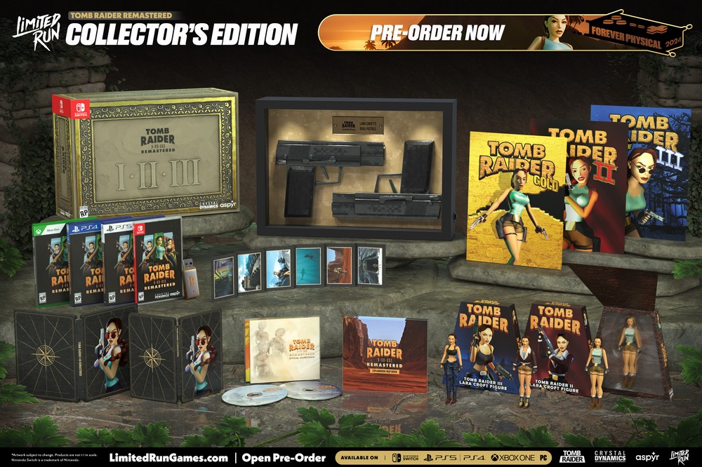 “Tomb Raider I-III Remastered Starring Lara Croft” Physical Editions Available to Pre-Order Today